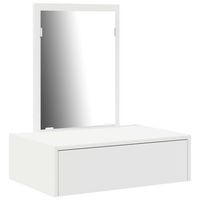 mesa tocador  mesa de maquillaje con cajon 60 x 40 x 70 cm madera de ingenieria