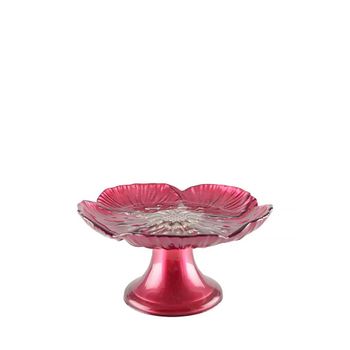 Plato de pasteles fucsia