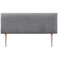 dhome cabecero de lana natural 135x105cm con patas camas 120135 - gris