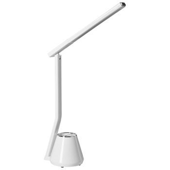 Lámpara Led Moderna Para Escritorio Despacho Soporte Bolígrafos 3 Modos Cct Regulador Intensidad Material Sintético Pantalla Ajustable Blanco Deneb