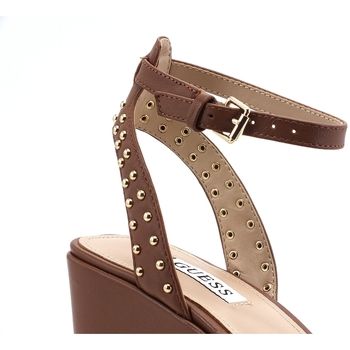 Guess Zapatos de tacón Sandalo Zeppa Loghi Borchie Cognac FL6N2OFAL04 para mujer
