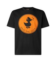 save the duck para hombre dt0825m-besy20 camiseta stampa negro xxl casual algodon manga corta