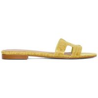 narf sandalias ca 380 en piel coco amarillo para mujer