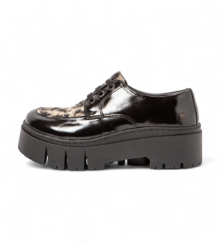 Art para mujer. 1176511FL003_0MU Zapatos de Piel 1765 Leeds negro (42), 5 a 8cm, Cordones, Casual