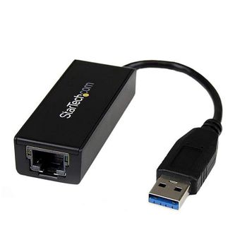 Startech USB31000S Adaptador USB 3.0 a Ethernet RJ45 Gigabit Negro