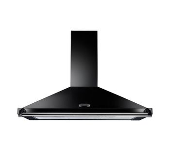 RANGEMASTER CLAHDC100BC Classic Chimney Cooker Hood - Black & Chrome, Black