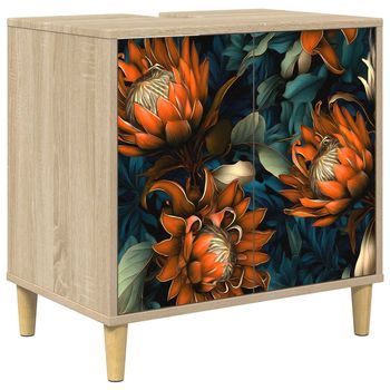 Mueble De Cuarto De Baño Lochem Sonoma 60 X 40 X 60 Cm Vidaxl