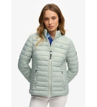 Superdry para mujer. W5012067A Chaqueta Fuji Lite verde (XL), Casual, Nylon reciclado
