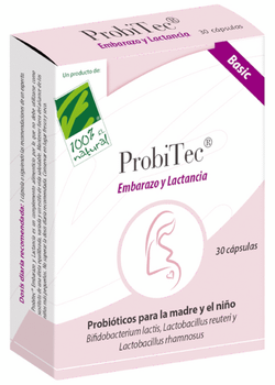 100% Natural ProBitec Embarazo y Lactancia Basic 30 Cápsulas
