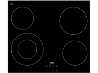 placa vitroceramica - beko hic 64402e 4 zonas zona grande 21 cm control tactil doble zona 58 negro