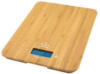 balanza de cocina - jata hogar mod 720 peso maximo 15 kg pantalla lcd funcion temporizador bambu