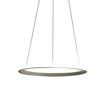 Iole S1 Lámpara Colgante Led 28w Regulable - Lámpara De Araña Con Aro De Titanio Moderno, Luz Cálida 3000k, Ip20
