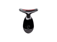 masajeador led - stylpro fabulous firmer neck  face para cara luz roja azul y verde apto para viajes negro