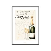 poster champagne no1  marco negro - 70x100 cm