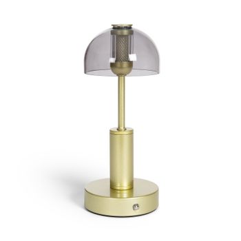 Ledkia Lámpara de Mesa LED Metal Portátil con Batería USB Recargable Luliu Ludza Dorado