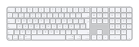 magic keyboard with touch id and numeric keypad for mac models with apple silicon - spanish - white keys