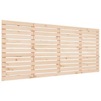 Cabecero De Cama De Pared Madera Maciza De Pino 186x3x91,5 Cm Vidaxl