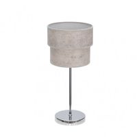 sobremesa doble smile 1xe14 cromocemento gris 44x18x18 cm