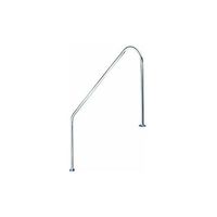 pasamanos baranda de bajada piscina fx l1829 mm acero inoxidable aisi 316 dos puntos de apoyo dos escalones pletinas  tornillos  tacos