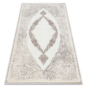 Alfombra Core 8111 Ornamento Vintage - Estructural, Dos Niveles De Vel 120x170 Cm