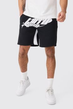 Pantalón Corto Holgado Con Refuerzo Limited Edition, Negro