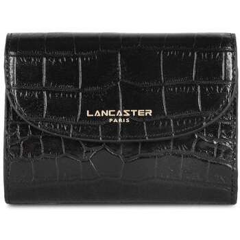 LANCASTER Cartera Cartera Dos a dos Exotic Croco 124-11 Negro para mujer
