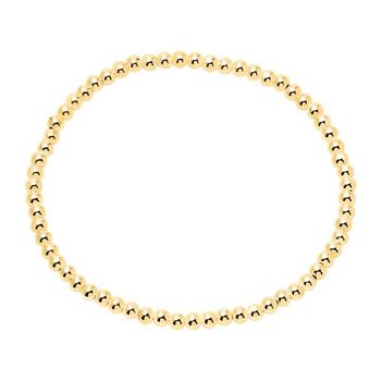 Pulsera para mujer de cuentas de plata 925 bañadas en oro