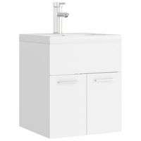 mueble con lavabo blanco madera contrachapada vidaxl