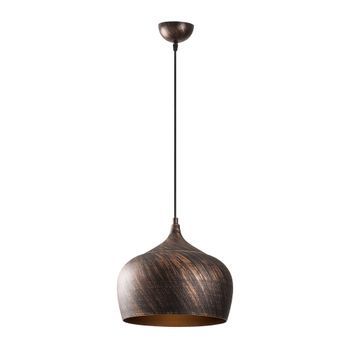 Lámpara De Techo Saglam-3761 Oro Cobrizo Metal Diámetro 28x125 Cm