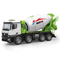 huina 1537 114 12ch 24g coche de control remoto mezclador de cemento a escala completa con luz vehiculos de ingenieria