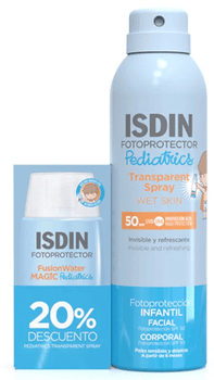 Isdin Pediatrics Fusion Water Magic SPF50 50 ml + Wet Skin Spray SPF50 250 ml