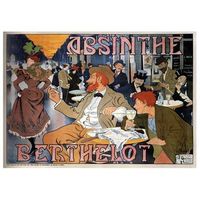 legendarte - cartel publicitario vintage absinthe berthelot - cuadro lienzo impresion digital cm 50x70