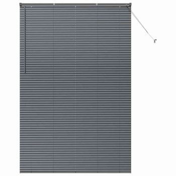 Persianas Venecianas Manual Gris Oscuro 220 X 140 Cm Aluminio