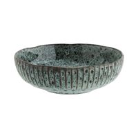 cuenco de ceramica azul