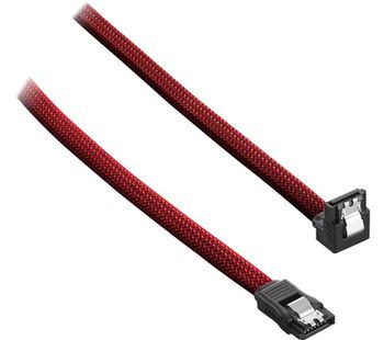 ModMesh 60 cm Right Angle SATA 3 Cable - Blood Red, Red