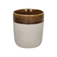 vaso de gres marron h9