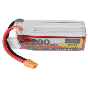 ZOP POWER 14.8V 2200mAh 95C 4S Batería LiPo con enchufe XT60 para RC Drone