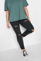 jenny jeggings negros con rotos mujer curvy y tallas grandes yours for good