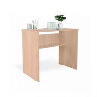 mesa de escritorio compacta con estante 90x495 cm siku cambria 495 x 77 x 90 cm