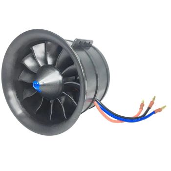 Hobbyocean 90 mm unidad de ventilador ducted eléctrico EDF de 12 aspas con motor brushless de 6S 1450KV y 8S 1100KV, ESC