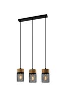 nelly - lampara colgante de metal color negro 46 cm e27 max 25 w