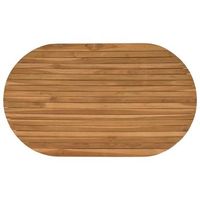 encimera 120 x 70 x 35 cm ovalado madera de teca maciza vidaxl