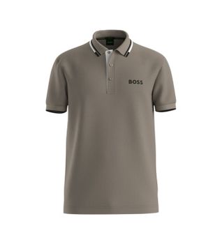 BOSS para hombre. 50469102 Polo Paddy Pro (S), Marrón, Casual, Algodón, Manga corta