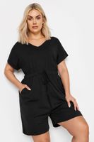 limited collection mono corto negro de algodon mujer curvy y tallas grandes limited collection