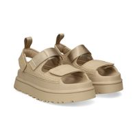 ugg sandalias con plataforma mujer - beige talla 8