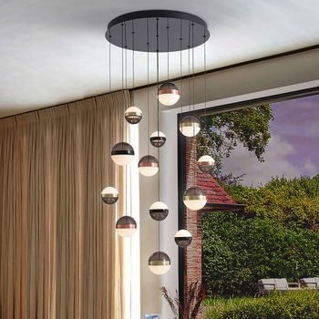 Lámpara colgante led orbes (13x8.30w)