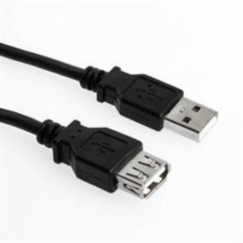 Cable USB 2.0 Sharkoon 3 m Negro Alargador USB A Macho/Hembra