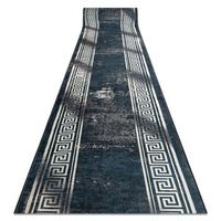 alfombra de pasillo con refuerzo de goma lotus grecco 23593  grafito  60x710 cm
