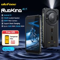 r2025 nuevortelefono robusto ulefone rugking 4g android 15 hasta 16 gb  256 gb smartphone impermeable 9600 mah camara de 50 mp nfc version global
