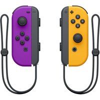 switch joy-con wireless controllers - purple  orange purple